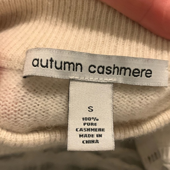 Autumn Cashmere two tones‎ Striped Cashmere Sweater dress size S midi - Picture 3 of 10